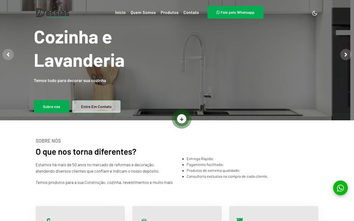 Screenshot stránky depositomessias.com.br