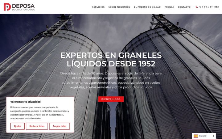 Screenshot of depositosportuarios.com