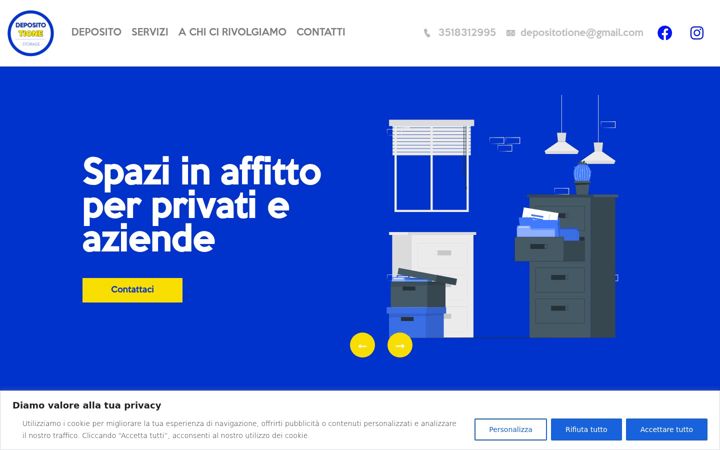 Screenshot of depositotione.it