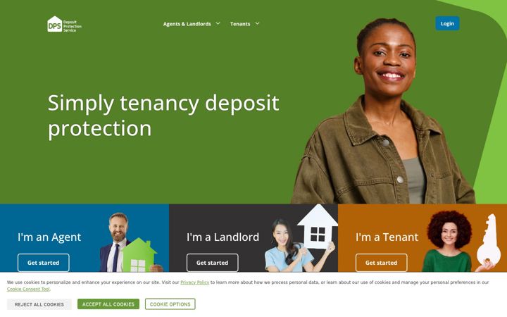 Skærmbillede af depositprotection.com