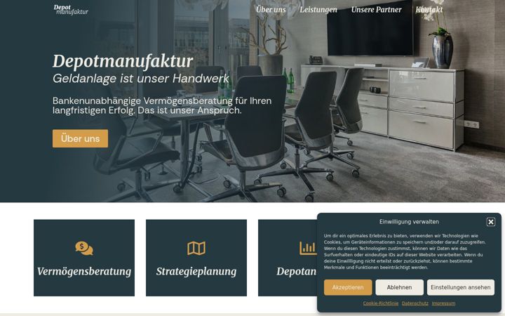 Screenshot of depotmanufaktur.com