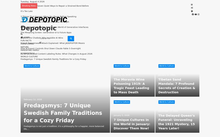 Screenshot of depotopic.com