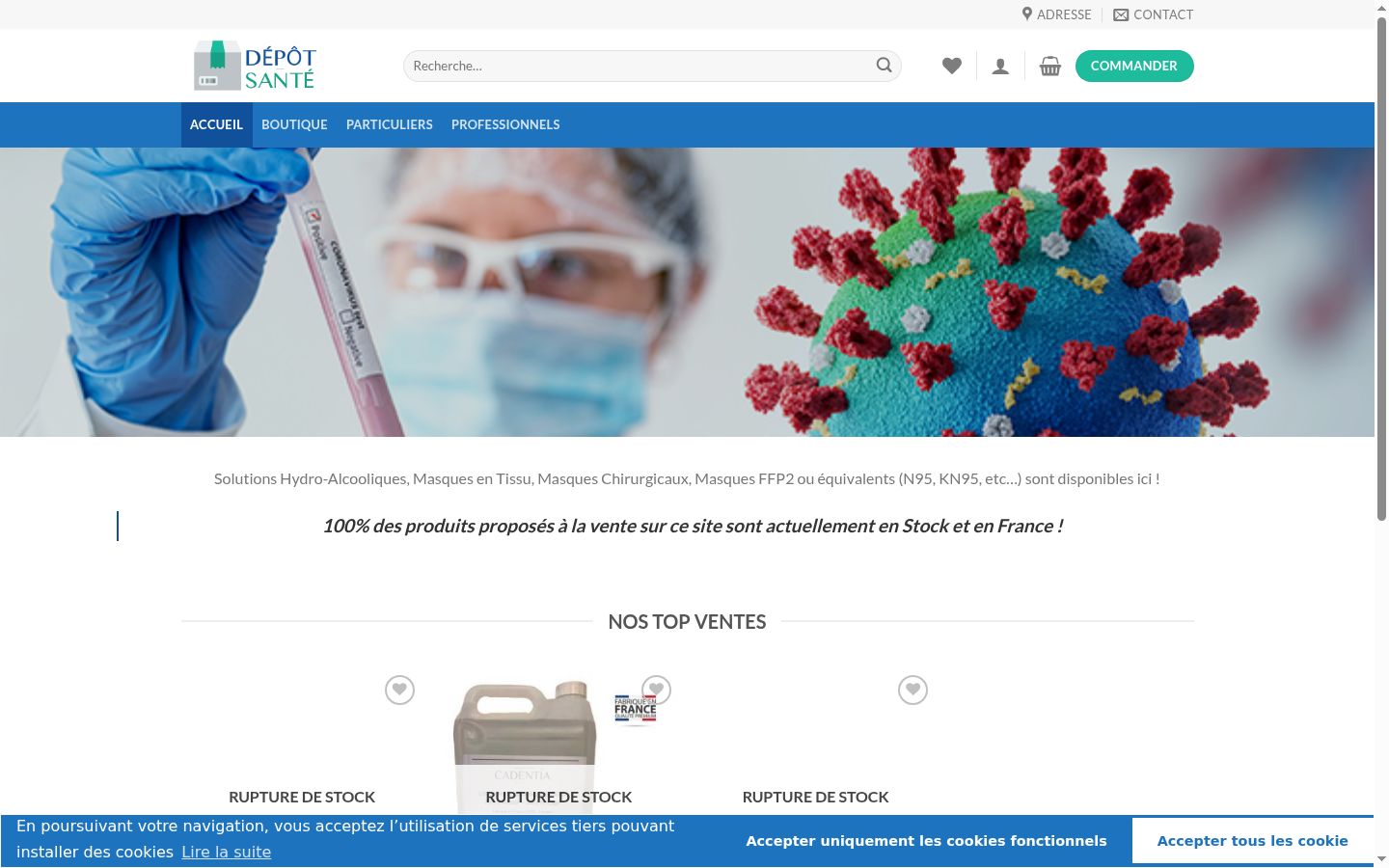 Screenshot tal-banner tal-kunsens muri qabel kwalunkwe interazzjoni