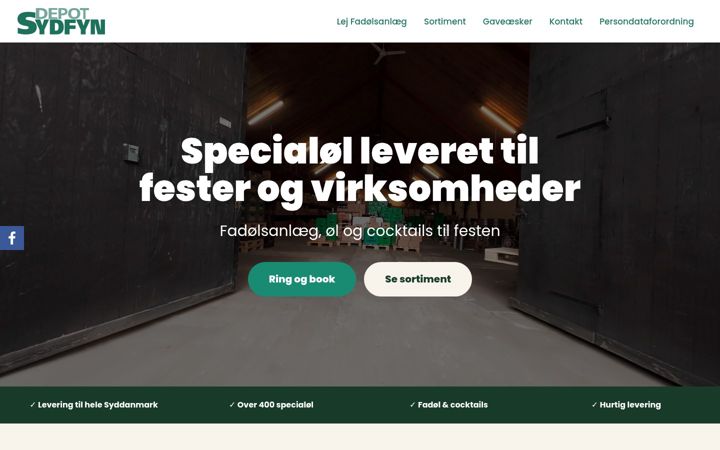Screenshot of depotsydfyn.dk