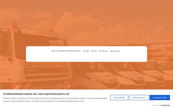 Screenshot ta' depozitmarsim.ro