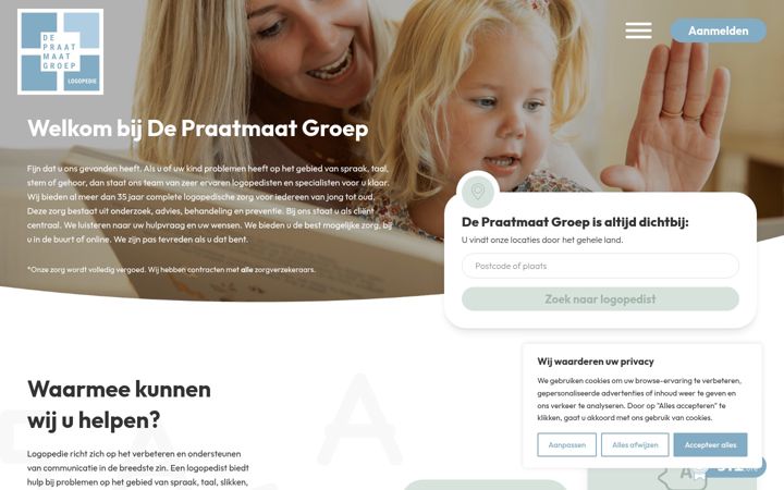 Screenshot of depraatmaatgroep.nl