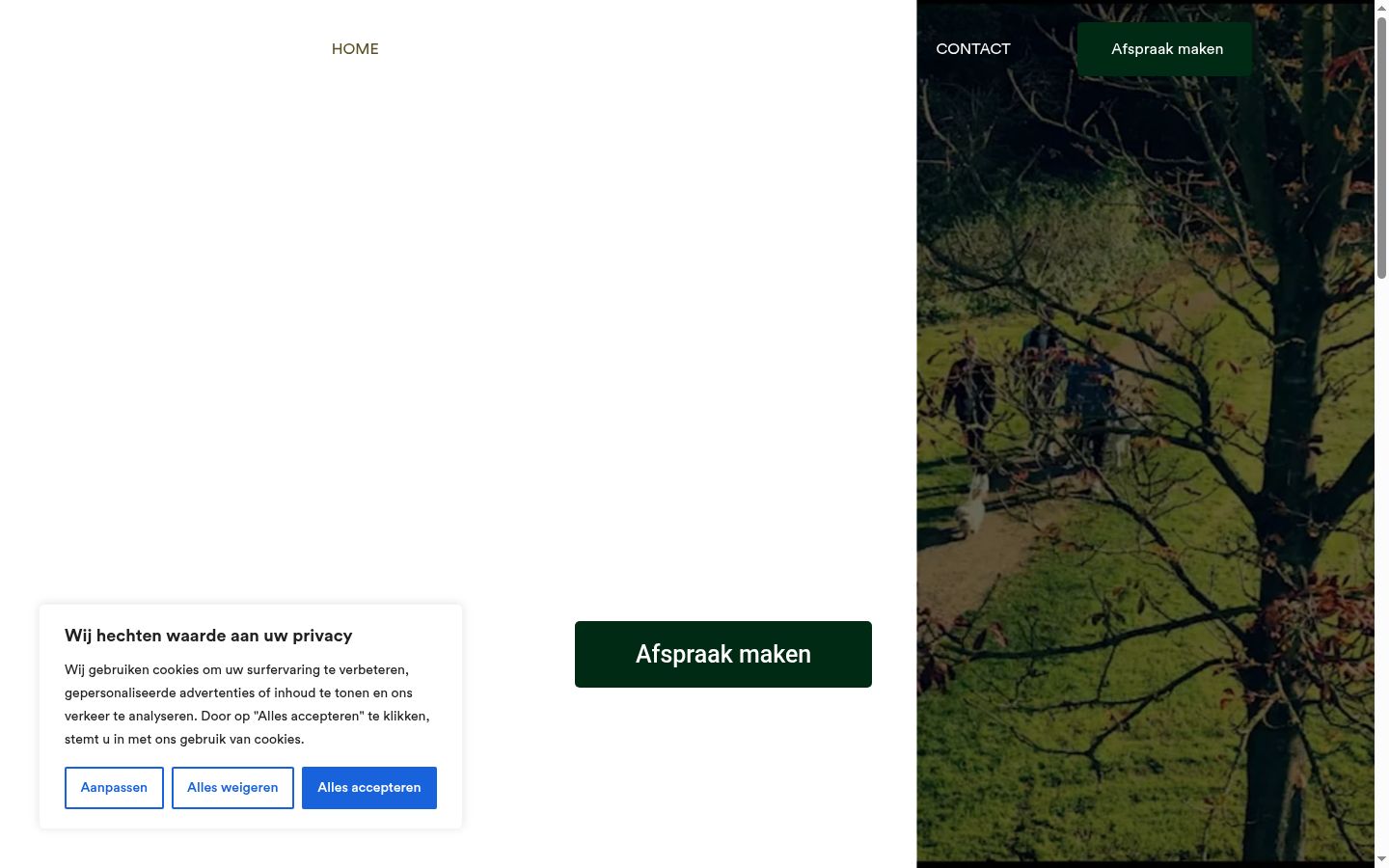 Screenshot tal-banner tal-kunsens muri qabel kwalunkwe interazzjoni