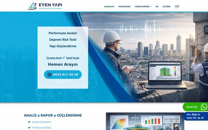 Screenshot of depremanaliz.com