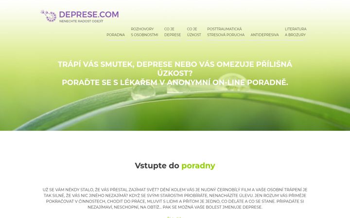Screenshot of deprese.com