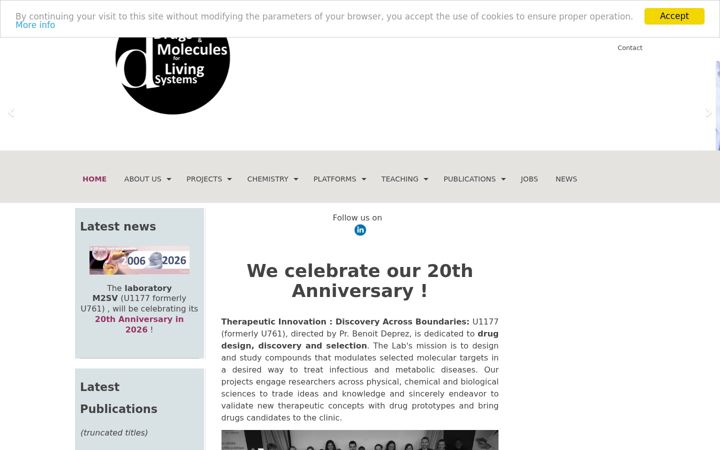Screenshot of deprezlab.fr