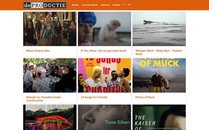 Screenshot of deproductie.nl