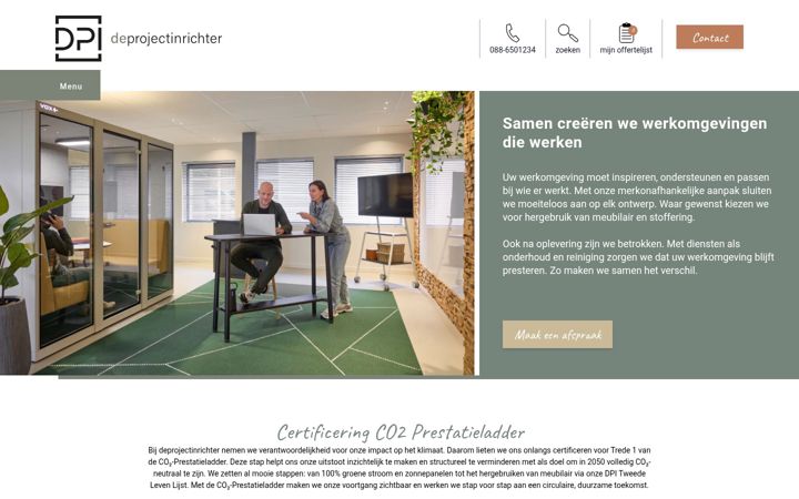 Screenshot of deprojectinrichter.com