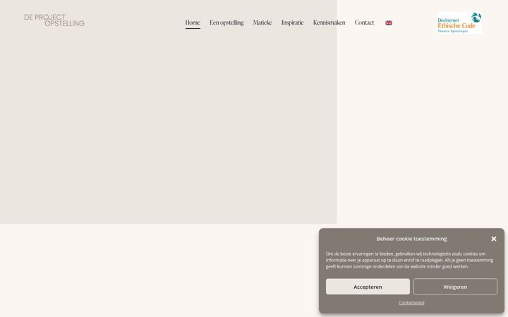 Captura de pantalla de deprojectopstelling.nl