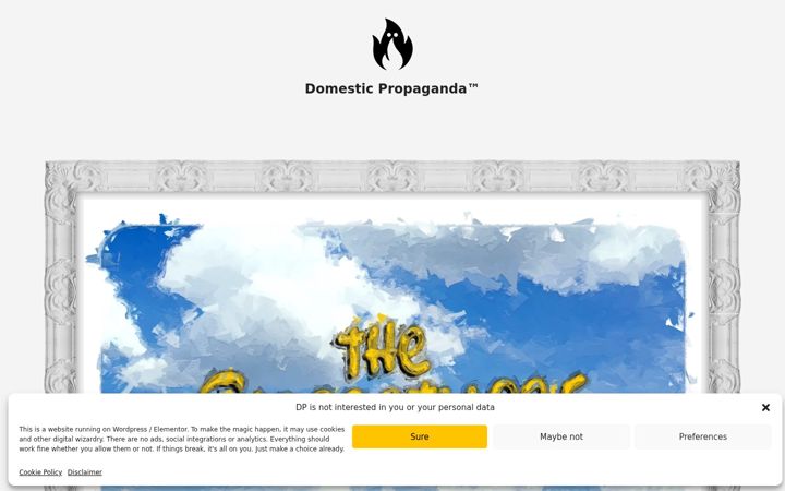 Screenshot of depropaganda.nl