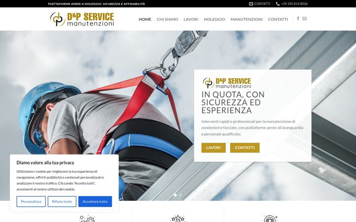 Screenshot of depservicepz.it