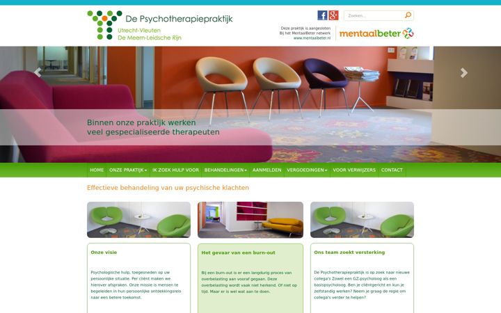 Screenshot of depsychotherapiepraktijk.nl