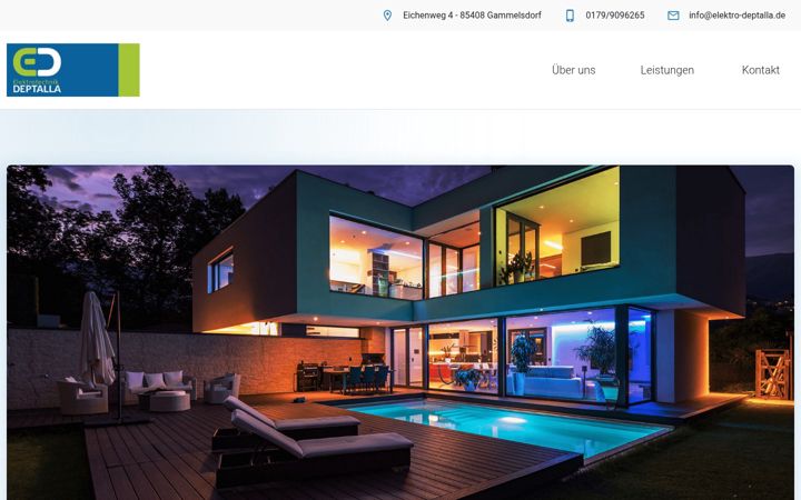 Screenshot of deptalla-elektro.de