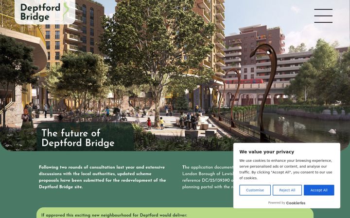 Screenshot of deptfordbridge.co.uk