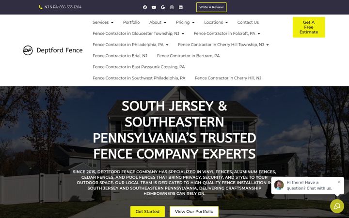 Screenshot of deptfordfence.com