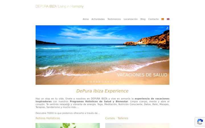 Screenshot of depuraibiza.com