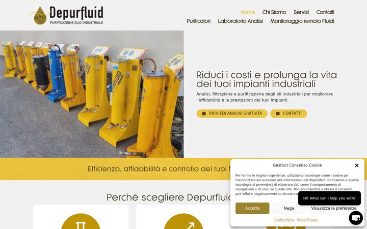 Screenshot of depurfluid.com