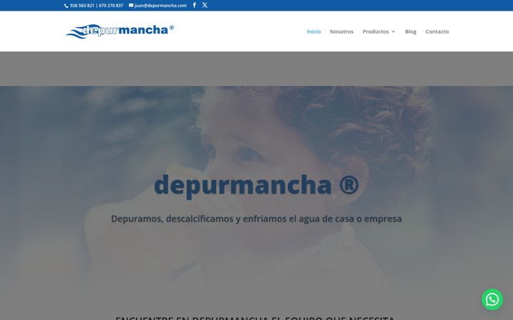 Screenshot of depurmancha.com