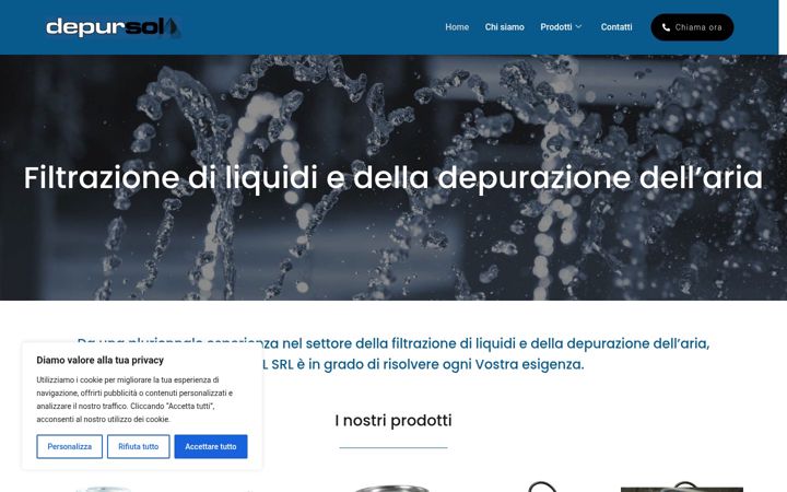 Screenshot of depursol.it