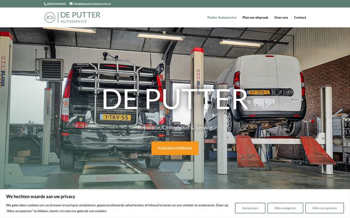 Screenshot of deputterautoservice.nl