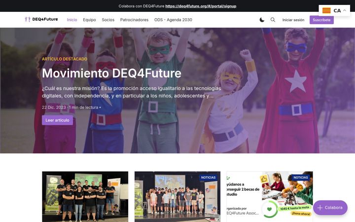 Screenshot of deq4future.org
