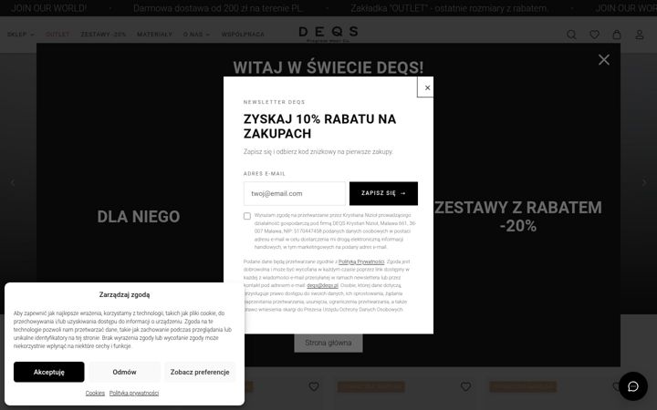 Ekrano kopija deqs.pl