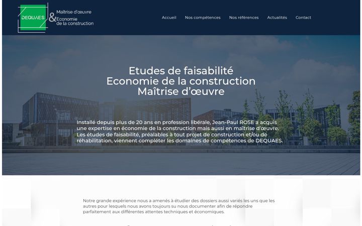Screenshot di dequaes.fr