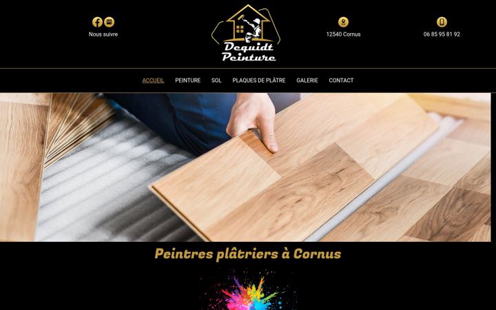 Screenshot of dequidt-peinture.fr