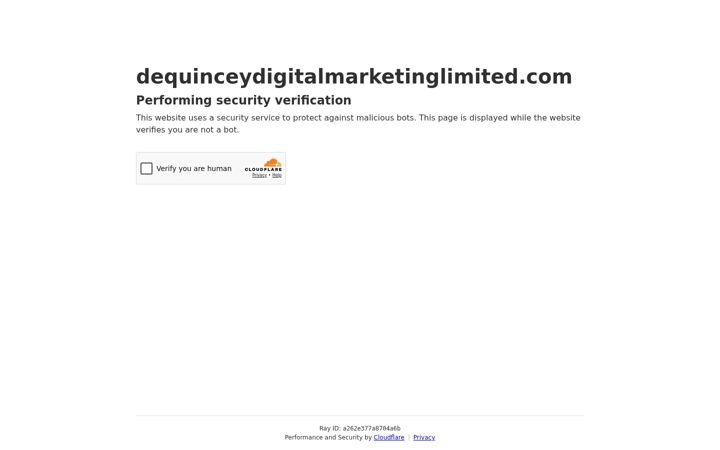 Screenshot of dequinceydigitalmarketinglimited.com