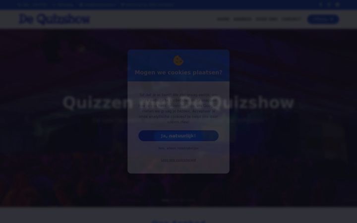 Screenshot of dequizshow.nl