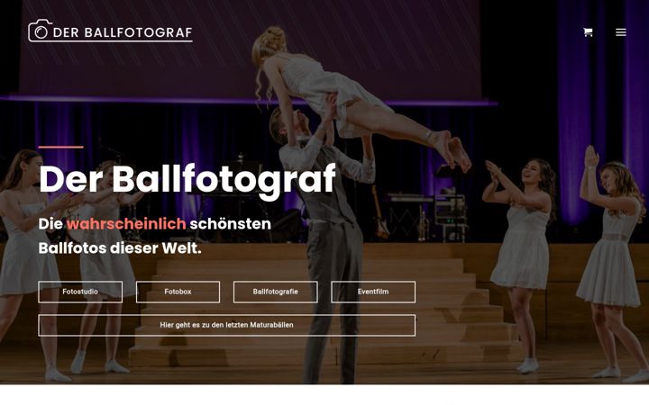 Screenshot of der-ballfotograf.at