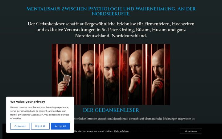 Captura de pantalla de der-gedankenleser.info