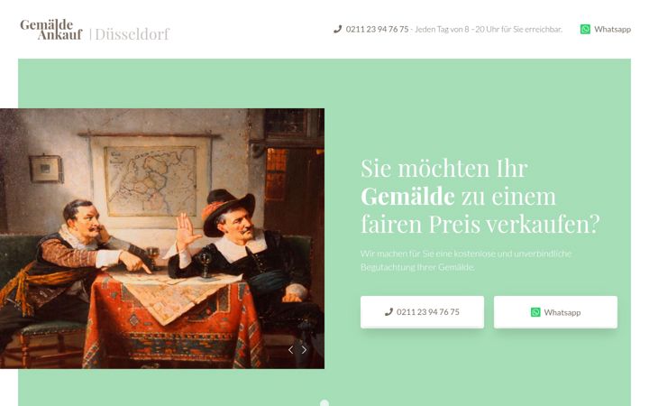 Screenshot von der-gemaelde-ankauf.de