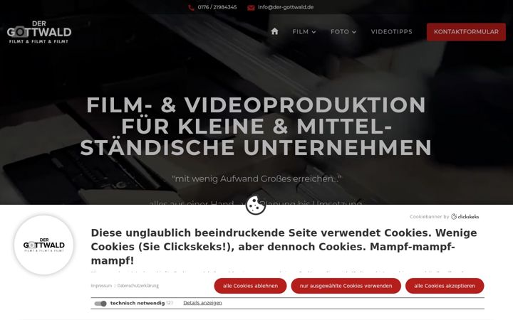 Képernyőkép: der-gottwald.de