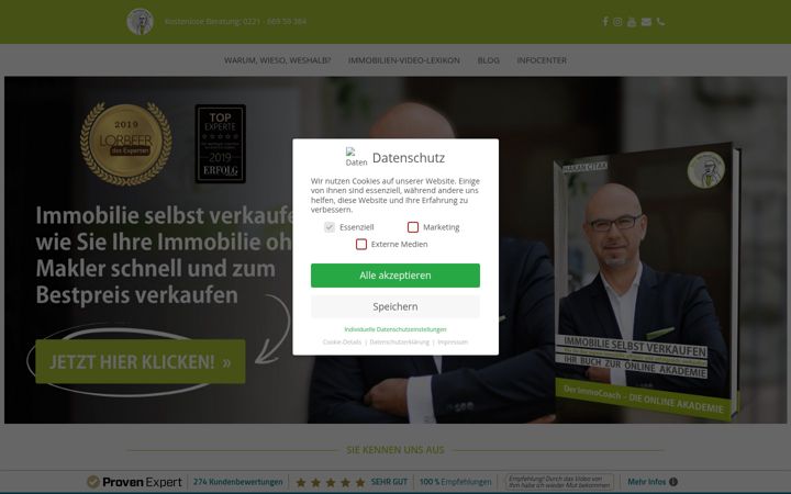 Screenshot of der-immocoach.de