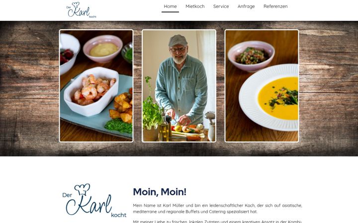 Screenshot of der-karl-kocht.de