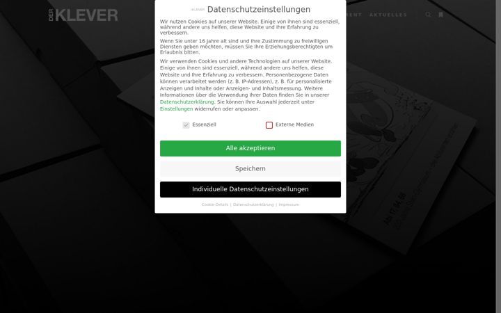 Screenshot of der-klever.de