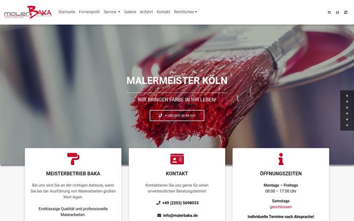 Screenshot of der-malermeister-koeln.de