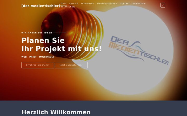 Screenshot of der-medientischler.de