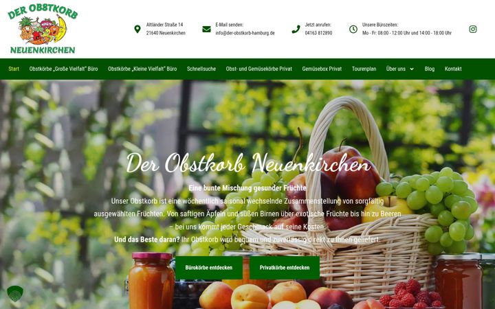 Zrzut ekranu der-obstkorb-hamburg.de