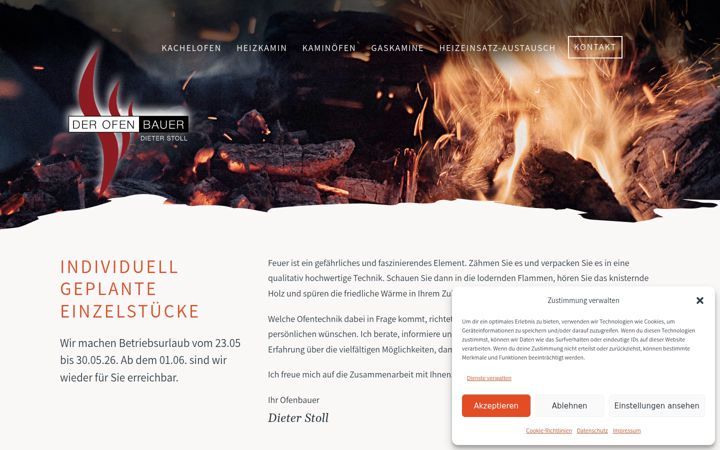 Zrzut ekranu der-ofen-bauer.de