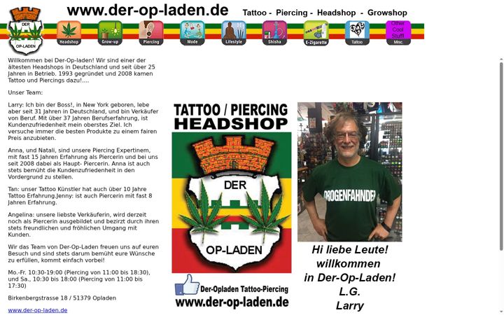 Zrzut ekranu der-op-laden.de