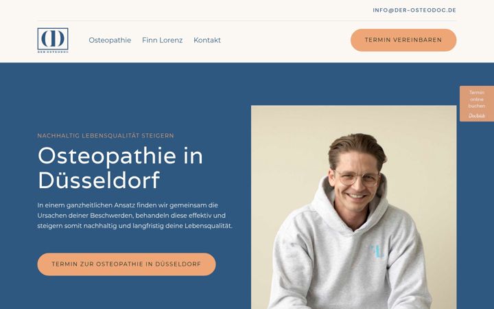 Zrzut ekranu der-osteodoc.de