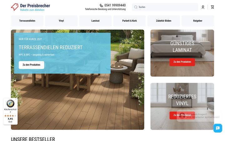 Screenshot of der-preisbrecher.de