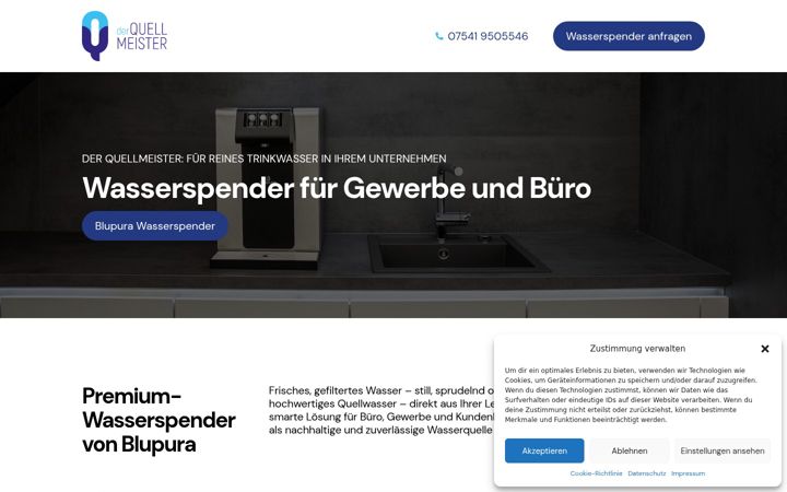 Ekrano kopija der-quellmeister.de