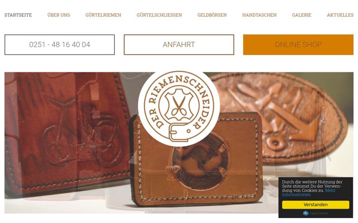 Screenshot of der-riemenschneider.de